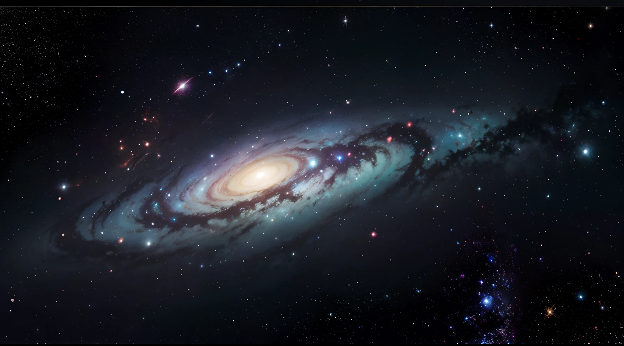 กาแล็กซี่นั่งอยู่ข้างหน้า, hdr, 8ก, ละเอียดมาก. เทคโนโลยี, แนวคิดศิลปะ, เมล็ดพืช, โฟกัสคมชัด, ความละเอียดสูง