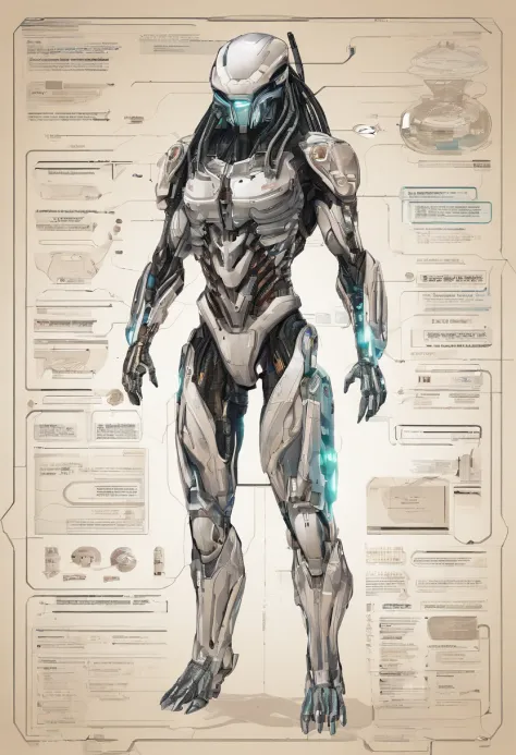 Predator，Whole body diagram，Authentic background