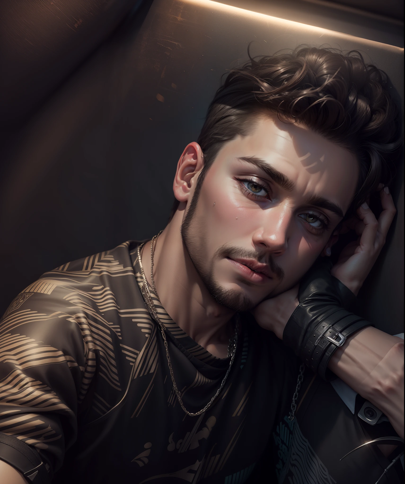 background change to club or bar and hand realistic boy