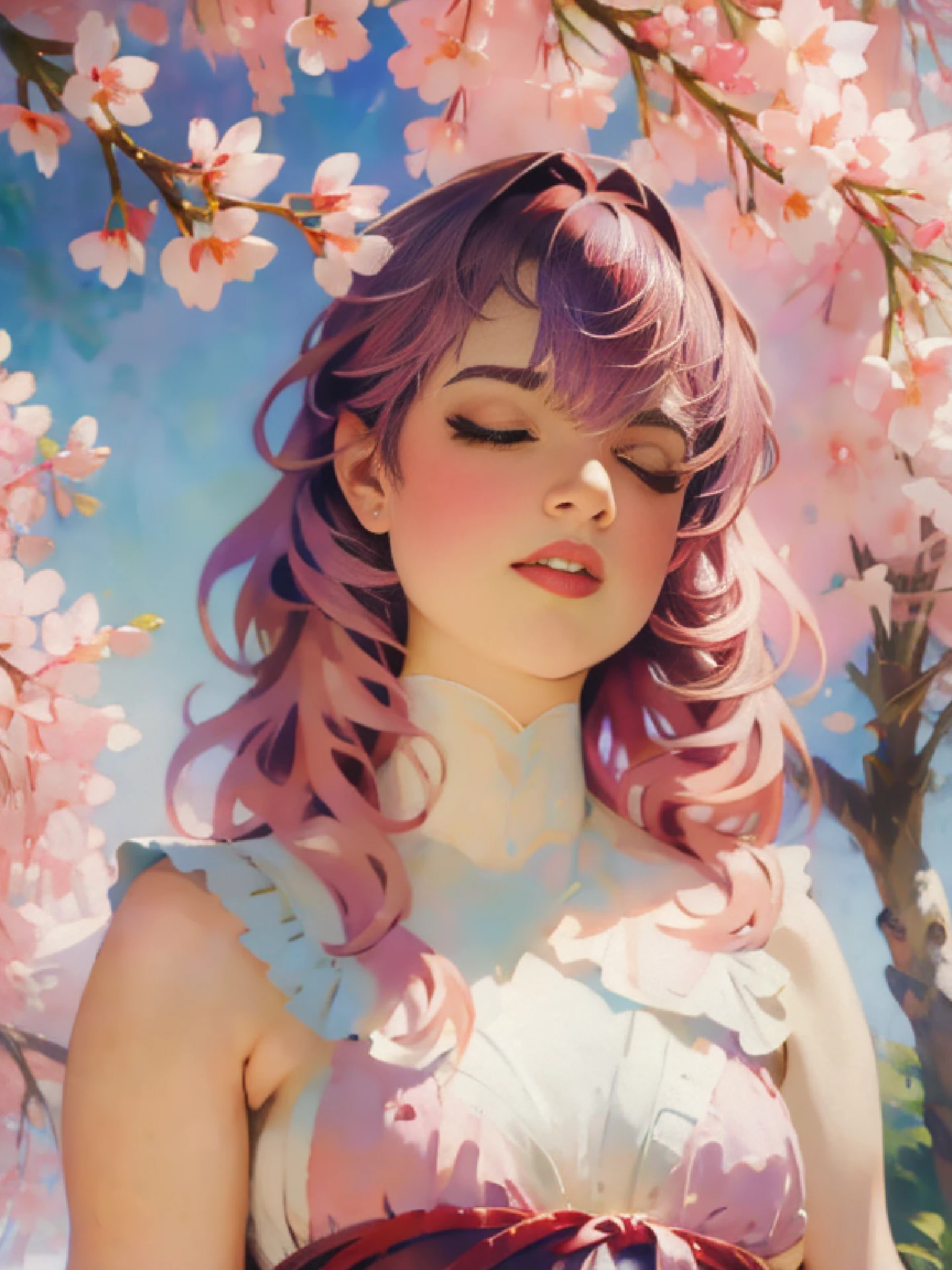 (best quality, highres, ultra-detailed, realistic:1.37), portraits, anime, girl, garden, illustration, vivid colors, soft lighting, cherry blossoms, flowing dress, serene expression, delicate features, glossy hair, gentle breeze, peaceful atmosphere, anime star sex picture of hot ass and with hairy , 1girl, , uncensored, breasts, , ass, parted lips, solo, long hair, pleasure expression, closed eyes.
