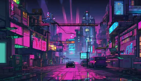 (cyberpunk:2),cyberpunk 2077, city, (night:2),street, power lines, umbrella, building, sign, rain , utility pole,  neon lights,Dark Sky, car,road, east asian architecture, window,  stairs, water, storefront, puddle,masterpiece, best quality