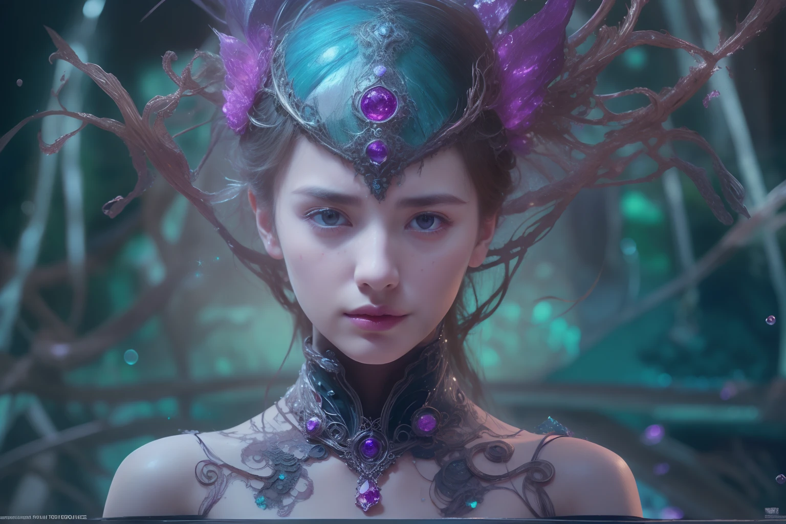 (恍惚の表現:1.2), 横から, 写実的な, 公式アート, Unity 8k 壁紙, 8K 肖像画, 最高品質, 非常に高解像度, (信じられないほど美しい自然の背景:1.6), 一人の少女, 美しい10代のイタリア人少女, 16歳, わいせつ, (セクシーでグラマラス:1.1), (コケティッシュな表情:1.6), (盛り上がったピンクの乳輪を持つ小さな胸,,,,,,,:1.6), 下品, (誘惑的な笑顔:1.2), (全身1.0), (エロチックなポーズ:1.5), (魔法攻撃ポーズ:1.6),(輝きやエネルギーのような魔法の効果:1.5), (手からの電気ショック:1.1), (美しいフラクタルや大理石のデザインが施された、細部までこだわった青いボディスーツ:1.5), (美しい and d delicate ruby, トパーズ, エメラルドとサファイアのジュエリー:1.45),  美しい seductive face, 肖像画, (太い眉毛:1.2), (大きな紫色の目:1.2), 美しい eyes with fine symmetry, (非常に詳細な目:1.4), (高解像度の目:1.1), 親密な顔, (非常に詳細な肌の質感:1.4), 白い肌, 青白い肌, 完璧な解剖学, 薄い, (美しい toned body:1.1), ヘアリボン, (潤いのある肌:1.1), 汗だく, ノーメイク, くま, 優れた解剖学, フォーカスフェイス, 格好良い, (エミリア・クラーク:0.6)  (エマ・ワトソン:0.3),(ジェニファー・コネリー:0.4), (官能的な顔:1.5), エレガントな顔, ニース, 甘い, サイバーパンクSF, (複雑で美しいデザインのガントレット:1.2), ぼやけた背景, ぼやけた前景, 被写界深度, (モーションブラー:1.1), 複雑でカラフルなバイオメカニクスボディスーツ, もつれた, マンダラ, 絡み合った,  (小さい胸:1.2), 透けた胸, (美しい :1.2), (閲覧注意:1.2), 大きなヒップ, くだらない,  ジュースの染み, 胸を掴む,