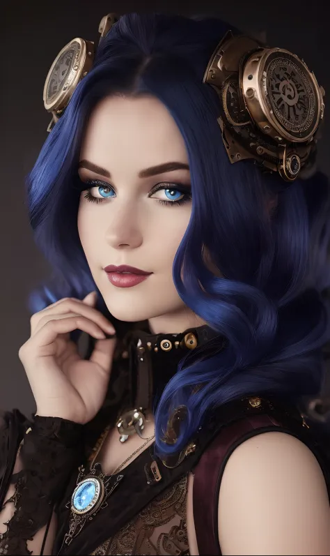 (((ultra detailed, beautiful face, megapixel))) craft a visually striking photo realistic image of a steampunk futuristic disney...