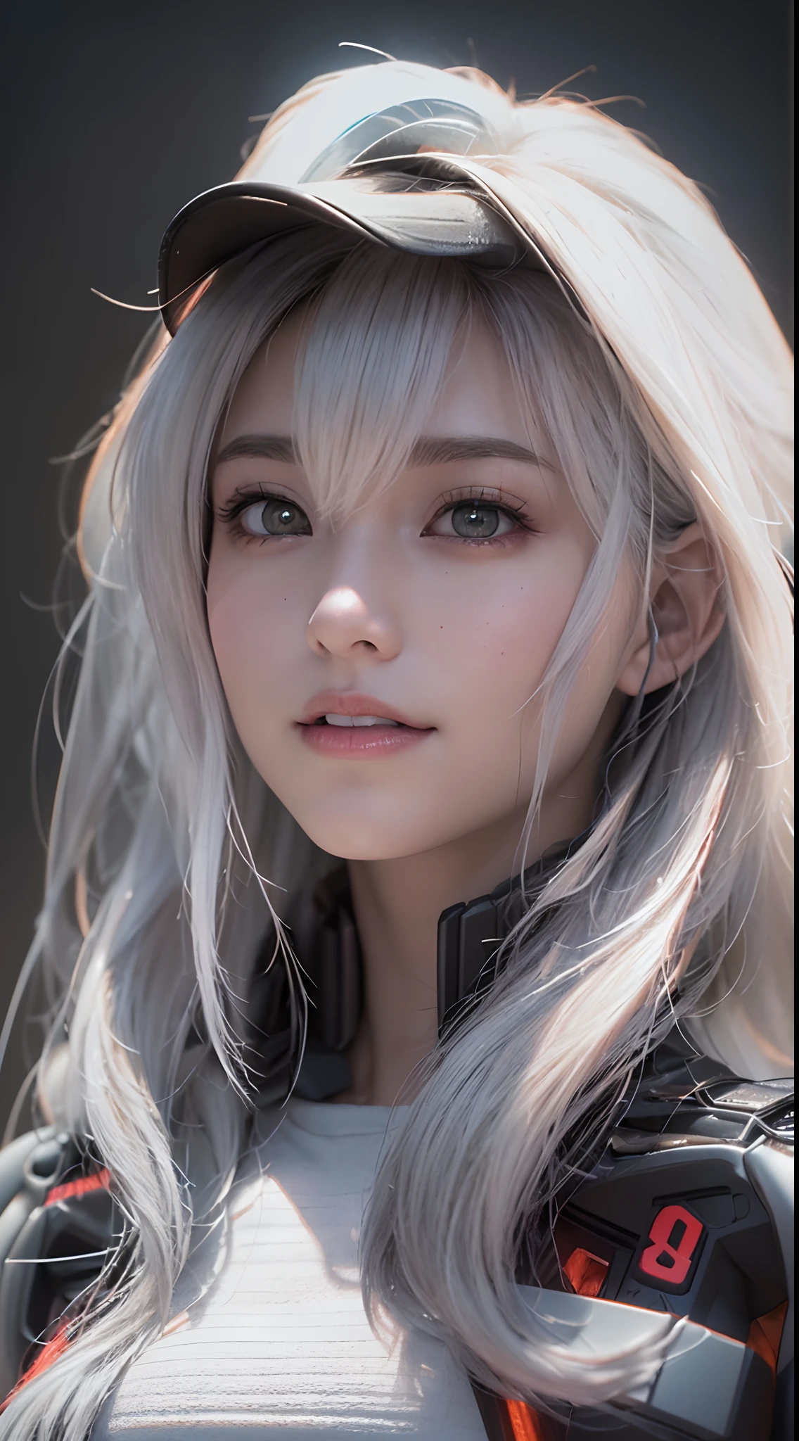 (Best Quality), ((masutepiece), 3D, A Beautiful Cyberpunk Woman, 15yo student、Sheer breast、nffsw (High dynamic range), Ray tracing, NVIDIA RTX, Hyper-Resolution, Unreal 5, Subsurface scattering, PBR Textures, Post-processing, Anisotropy Filtering, depth of fields, Maximum Sharpness and Clarity, Multilayer Texture, Albedo and Highlight Maps, Surface Shading, accurate simulation of light and material interactions, Perfect proportions, Octane Render,  Large aperture, Low ISO, White Balance, thirds rule, 8K Raw, White hair, Eyelashes, Black eyes