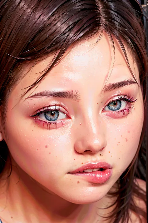 1girl, biting lip, (DDbitlip), semirealistic, masterpiece, high quality, highres, absurdres, best quality, 4k, ray tracing,