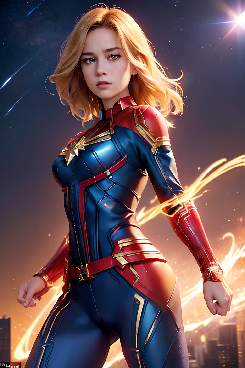 Captain marvel is the new female superhero in the mc movies - SeaArt AI