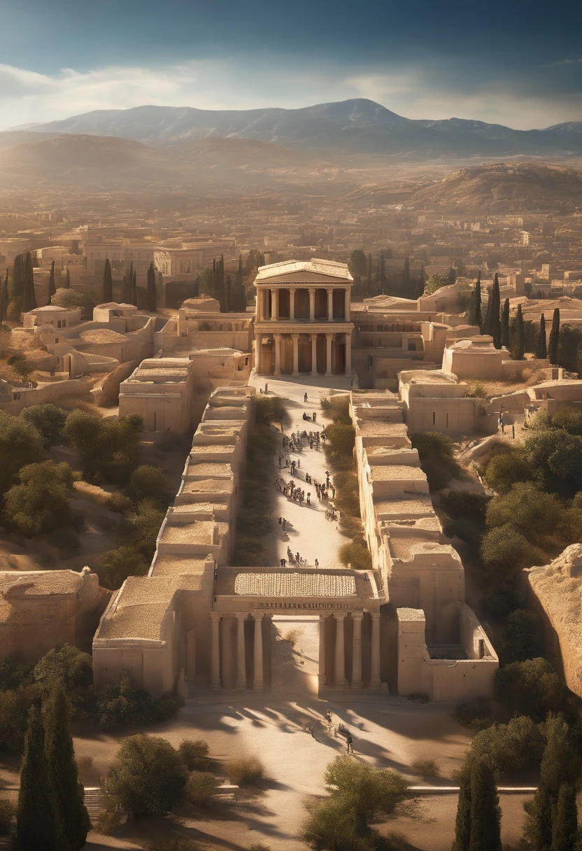 An impressive view of the Spartan city,highlighting the absence of ...