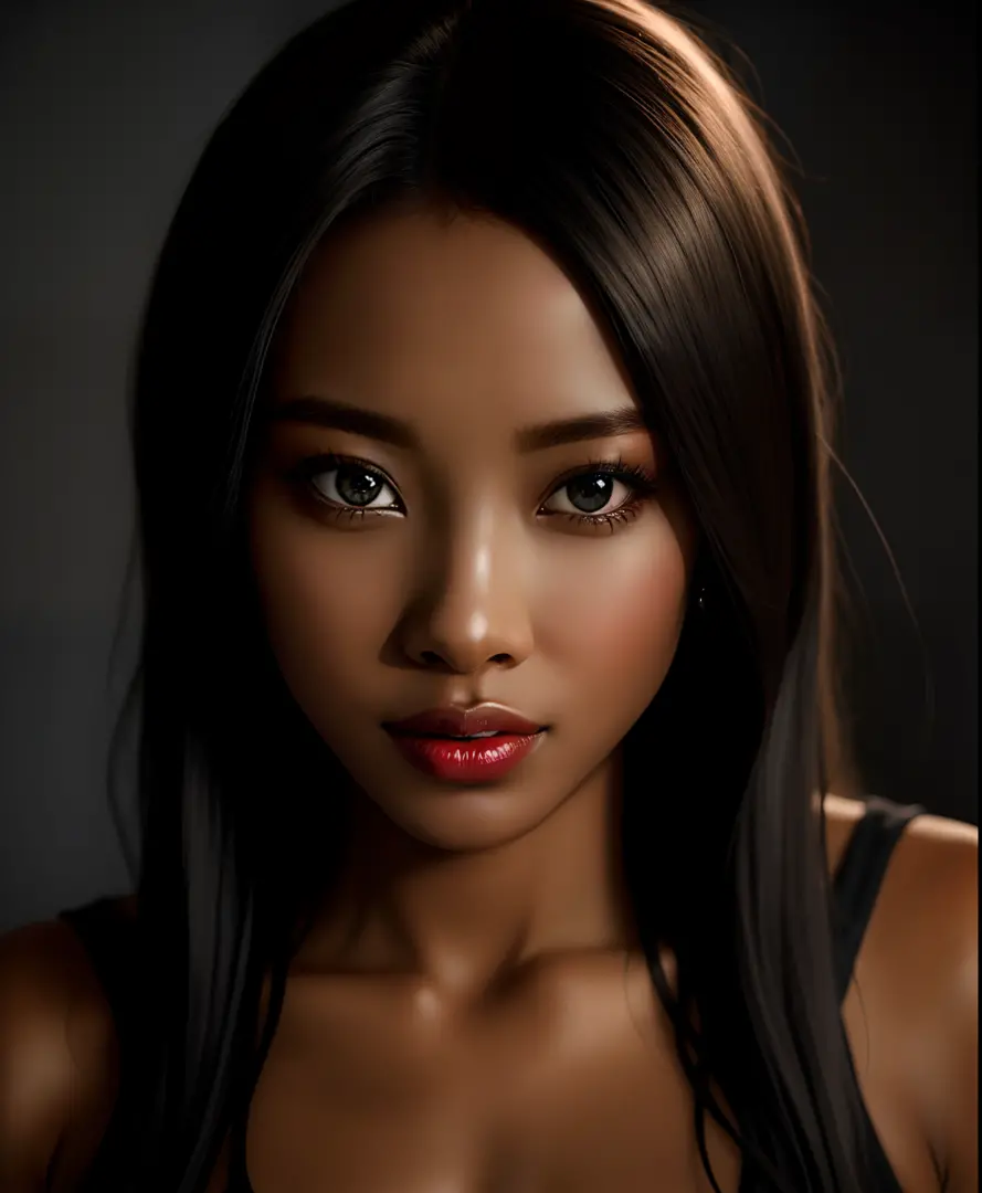 hyper realistic black beautiful woman 4k