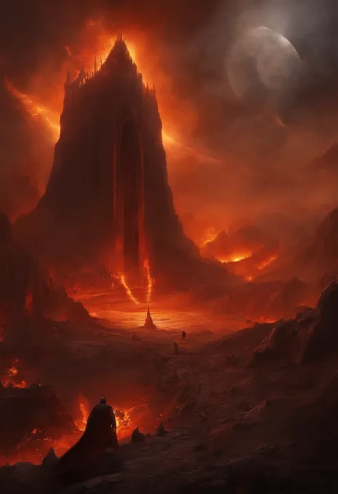 , hell landscape, The bottom of hell, The Final Battle in Hell ...