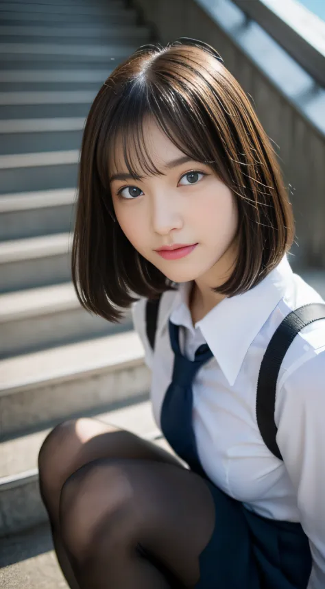 (((32ｋ,high detal,high-detail、​masterpiece,Attention to detail,full body Esbian,独奏))),Raw photo & realistic atmosphere,beautiful dark blue eyes,Detailed mouth,Glossy lips,Detailed eyebrows,Eyes drawn in detail with soft white skin that shines with every de...