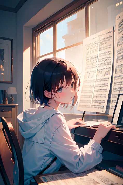 Create exquisite illustrations reminiscent of Makoto Shinkai's style, It has ultra-fine details and top-notch quality. Create an...