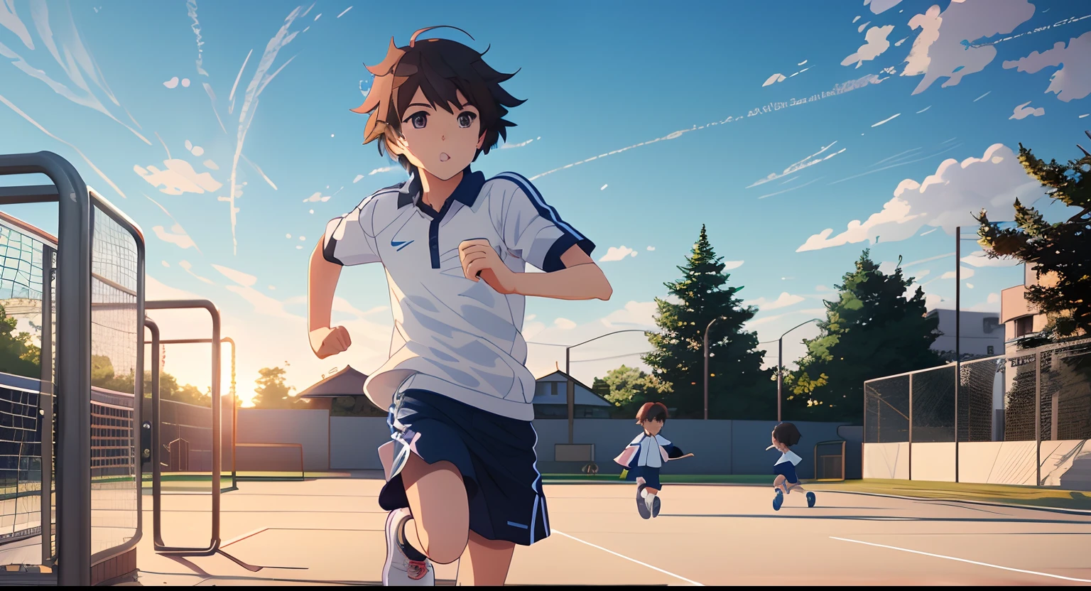 Anime Girl Cartoon Character Running Jogging Stock Illustration 1610044159  | Shutterstock