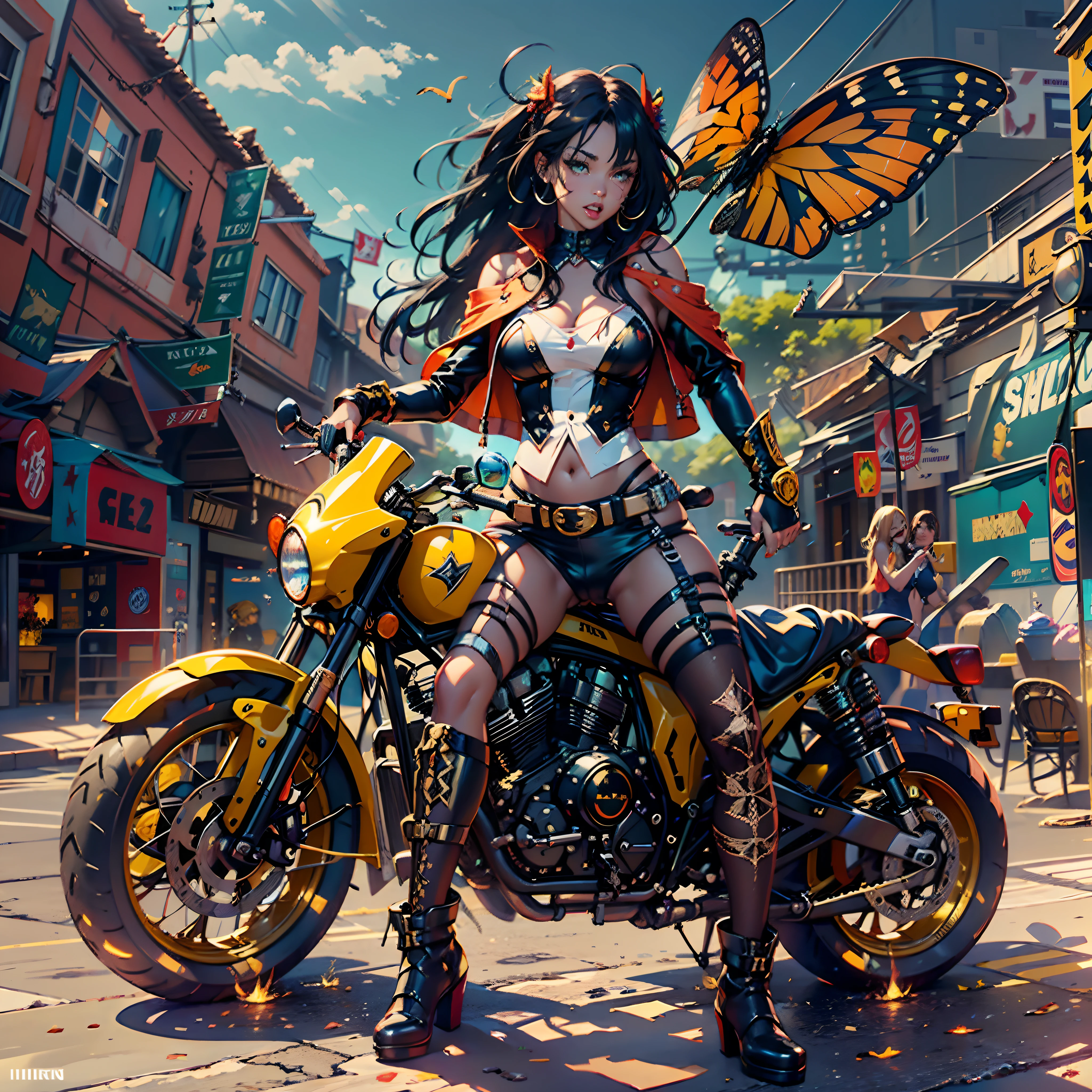 Sun epic Masterpiece Ocean Sea sunlight backlight Goddess Beach deep path beholder outdoor mounted motorcycle_Harley_Davidson Suncraft Artificier hearth sundrop urban Equirectangular_360 "Armada" contre-jours moto "Heavy Metal" Devastating Will-o'-the-wisp iota pixie sprite luminescence war battle mature female "luis Royo" dazzling ride bike, Cosplay riders richesse Amiral decorated "Nicki Minaj" Commander jukebox Pilots jacket cow-boy flag Earth sunLight ultra pro-Photorealistic optimal ultra_high_quality opengl-shaders ultra_high_detail accurate reflex ultra_high-resolution perfection graduates volumetric lightning improved Octane_rendues UHD XT3 K 32K 16K 8K DSLR HDR UnrealEngine5 3dcg shadow Diva analogiques hairstyle dreads bangs extatiques symmetrical athletic african body skin tanmed suave cheekbones effects embarrassed glushes eye-liner saphirs saturate gorgeous dark beautiful eyes black pupils brown iris lazulis turquoise open mouth teeth (tongue droplet water drop of water) obvious smiles choke Floating Jacket Eccentric Cape Levitating Shoulders-Off Shirt Lace Clavicles White Papillotes embroidered leathers breasts reveal sideboob satin livid yellow orange corsait thick felt skirts matching bristles ample swinging spinels navel waist belt-chastity revealing heart diamond padlock silver agate pubis scarlet pubis-hairy indigo bristles protrusions silk Snap-lock tin gold garters thighs legs stainless steel boots gothic onyx, rubis summon milkweed floraison invoque viceroy magic incandescente creature CGSCOSITY butterfly Cristallines Wings (EOS R6 135mm 1/1250s f/2.8 ISO400) Monarch, Canon-ion flash blow glow opale impact, straight outfits armor heavy chrome flat rune lava bands population Tourmaline glyphe plasma cuivre "cyberpunk" background forest glass mirror monster Fire Blast Flame Engravings Chef-D&#39 tattoo (par Michelangelo) Bruce_Weber sex girls naked nsfw varied multi etc.