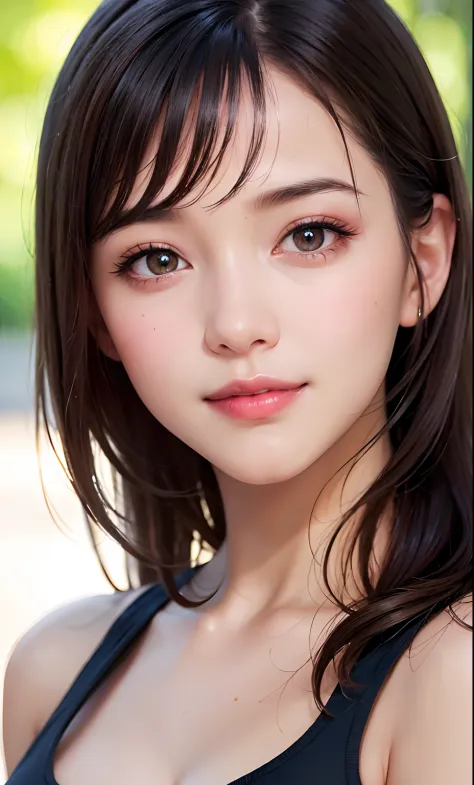 (8k, RAW photo, photorealistic: 1.25), (lip gloss, eyelashes, smiling, bright face, glowing skin, best quality, ultra high resolution, depth of field, chromatic aberration, caustic, wide lighting, natural shading) looking at the viewer with a serene bliss,...