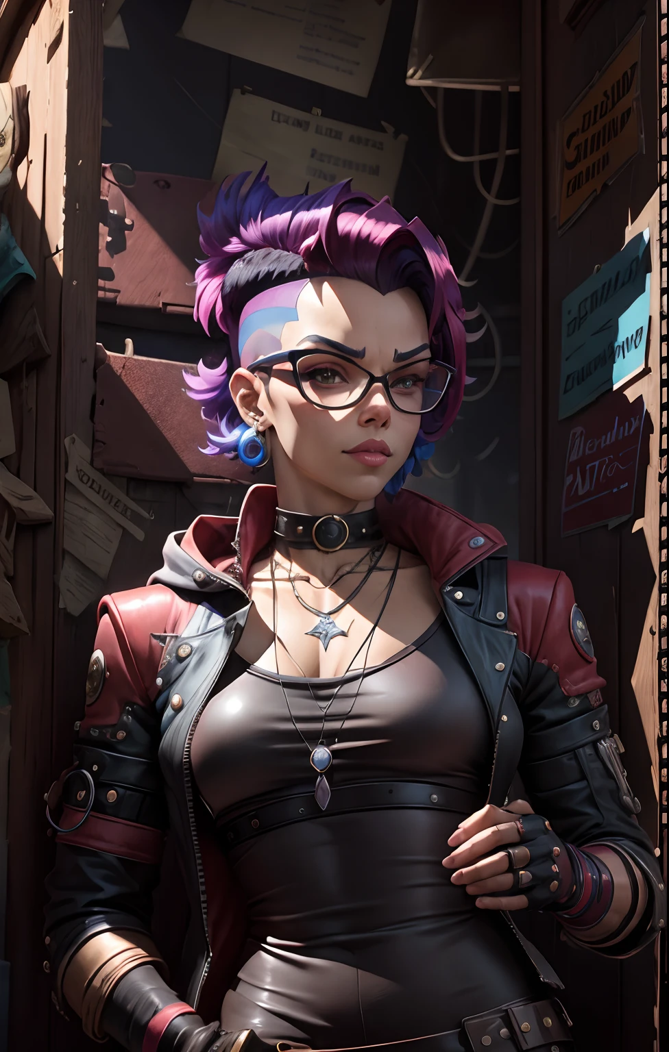 um close up de uma pessoa com cabelos ruivos e uma jaqueta vermelha, jett de valorant, cushart krenz arte chave feminina, Krenz Cushart e Artgerm, Retrato de Jinx de Arcane, arte oficial do personagem, Alexandra Fomina Artstation, arte de splash do personagem, Closeup da arte do personagem, 8k portrait render, arte de personagem impressionante