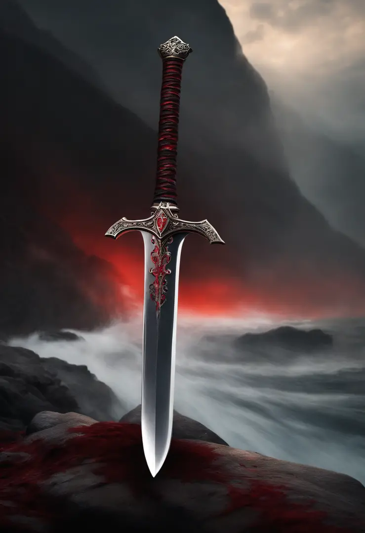 Blood-bathed sword