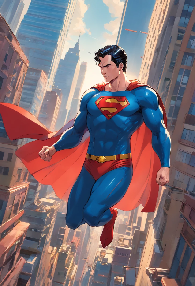 Superman 2d animation