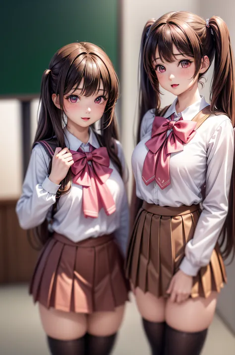 ((2girls)), ((Best Quality)), (Ultra-detailed), (extremely detailed CG unified 8k wallpaper), Highly detailed, High-definition r...