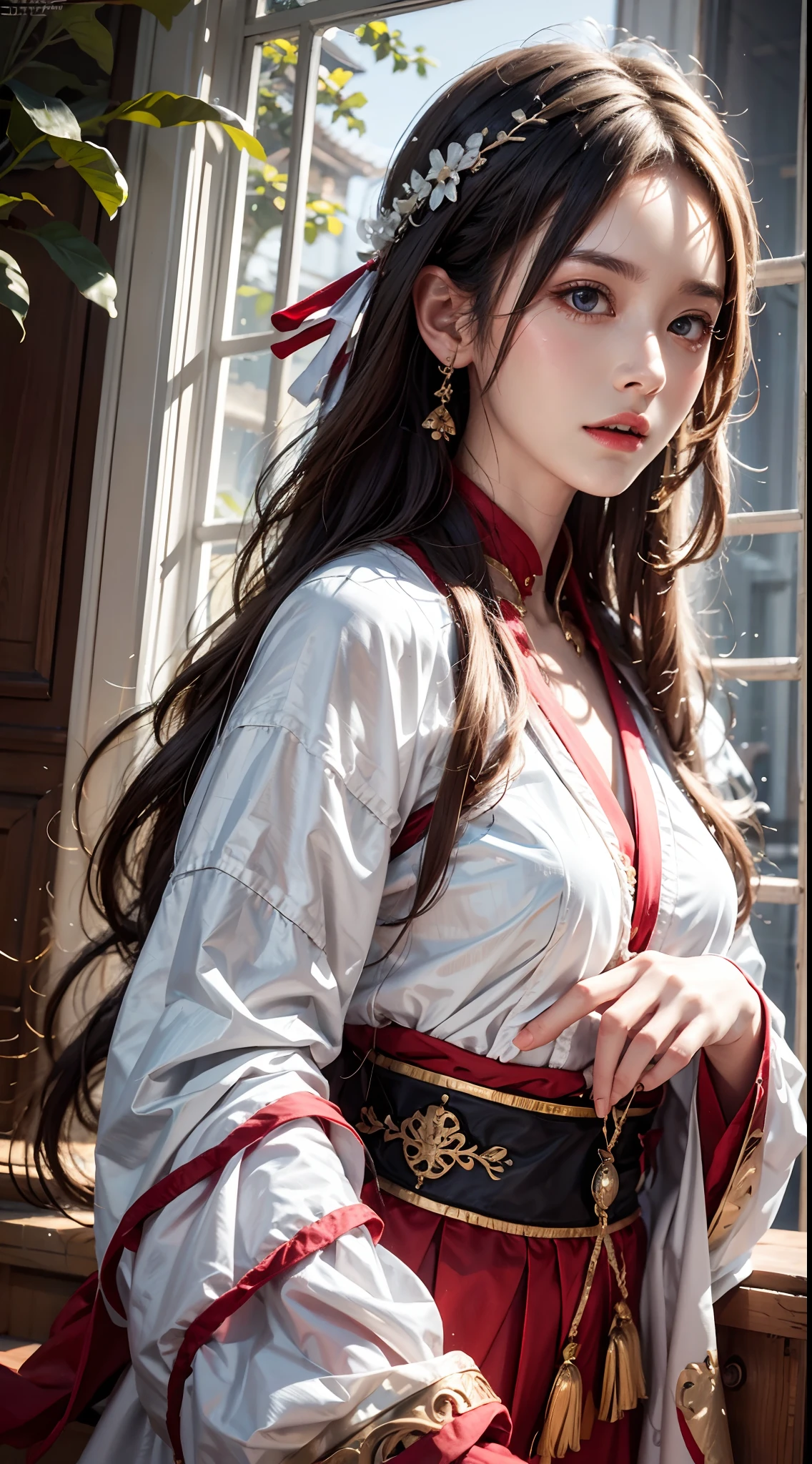 photorealistic, high resolution,masterpiece,best quality,ultra-detailed, 1women, hanfu