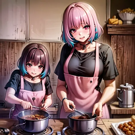 riamu yumemi, guts, couple, husband and wife, riamu motherly, house wife, cooking, mother and son, children , family, happy