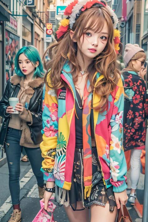 Beautuful Women、onepiece、stylish、Fashionable、In the street、colourfull