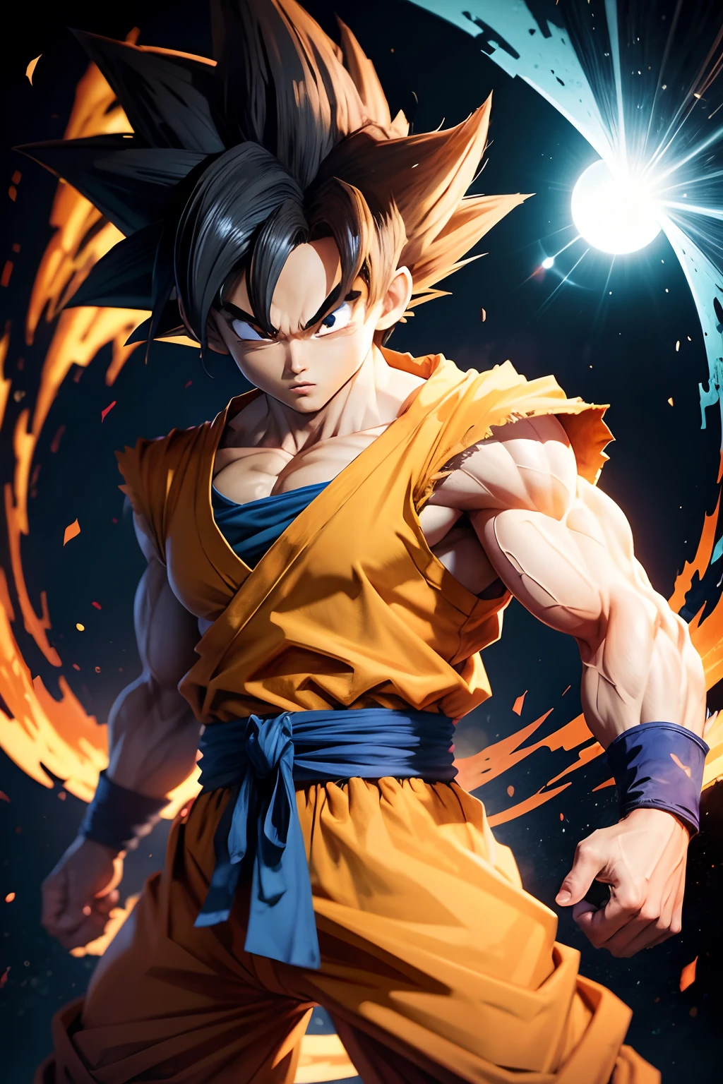 goku, 2D, HD, manga draw style - SeaArt AI