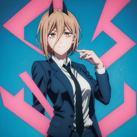 anime - style image of a woman in a suit and tie posing for a picture, anime moe artstyle, [[[[grinning evily]]]], fubuki, zerochan art, (anime girl), inspired by Un'ichi Hiratsuka, zerochan, hatsune miku short hair, makoto, very modern anime style, rin