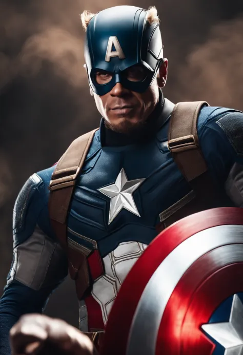 SHATTA WALE AS CAPTAIN AMERICA, EXPLOSION BACKGROUND