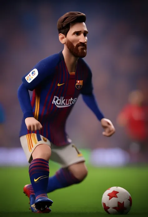 Lionel Messi, (pixar style) (masterpiece:1.2) (bokeh) (best quality ...