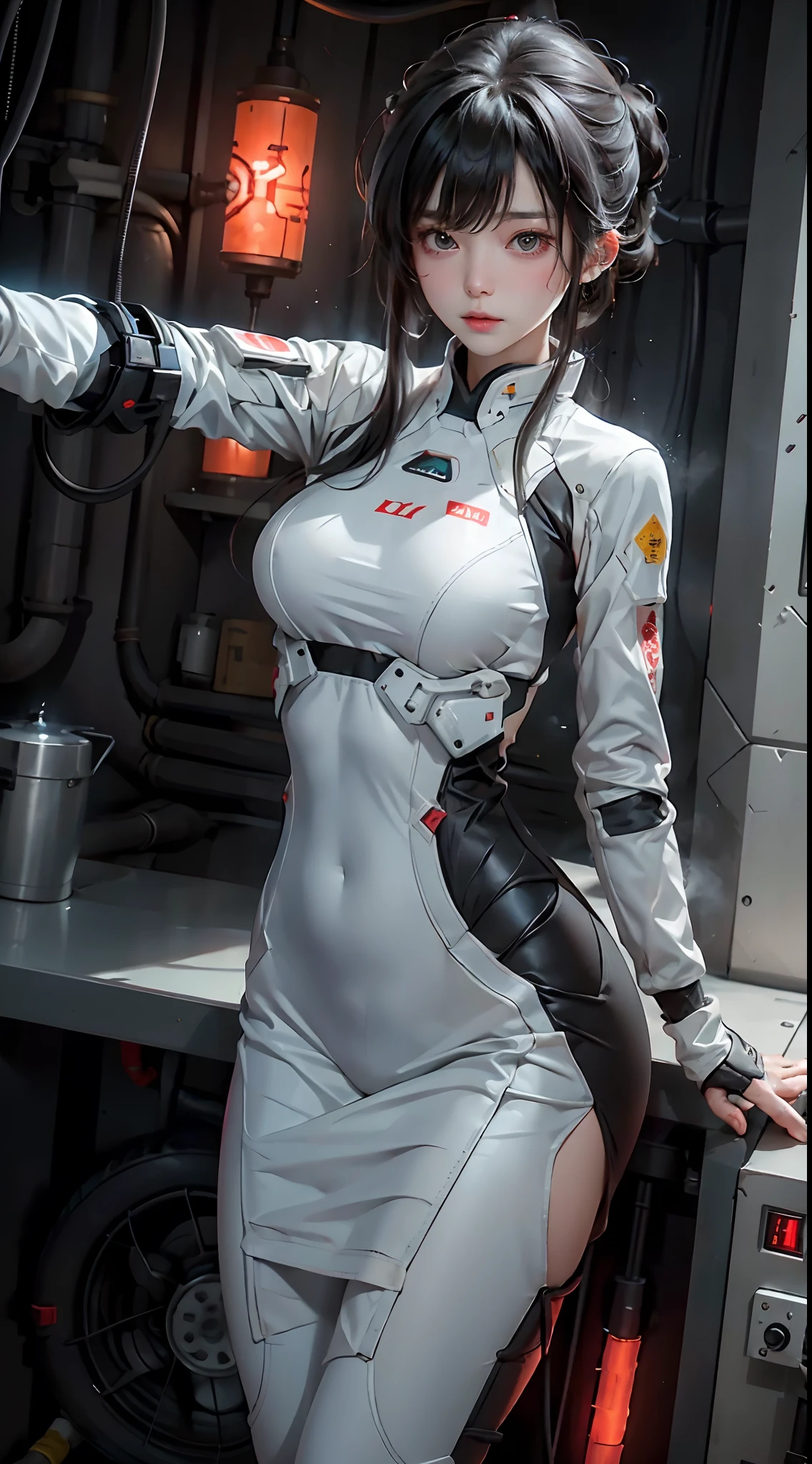 The white shadow moved expectantly。The electric furnace is running at overspeed，The high temperature turned almost the entire cockpit into an oven。That invisible force dragged Bai Ying's body，She is a young girl wearing a white mech tight combat suit，Currently in the cockpit