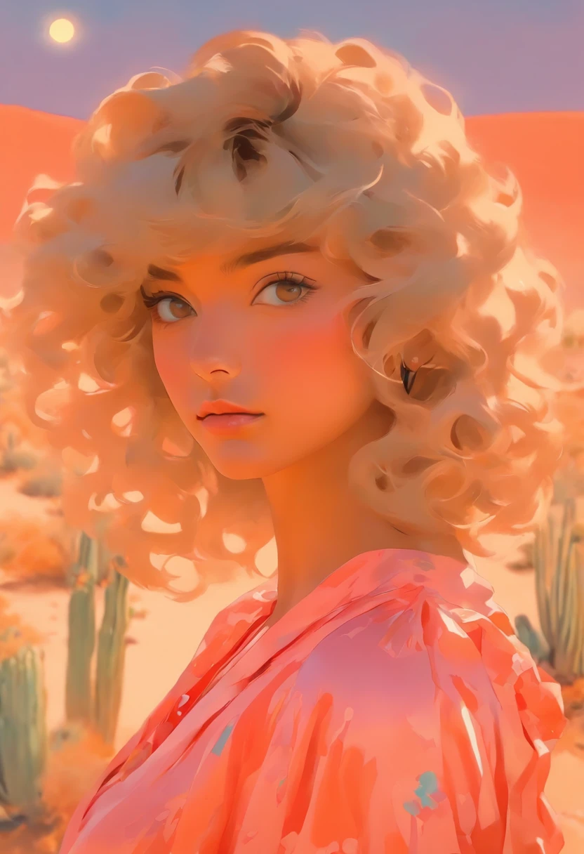 Woman, desert, oil skin, by Petra Collins