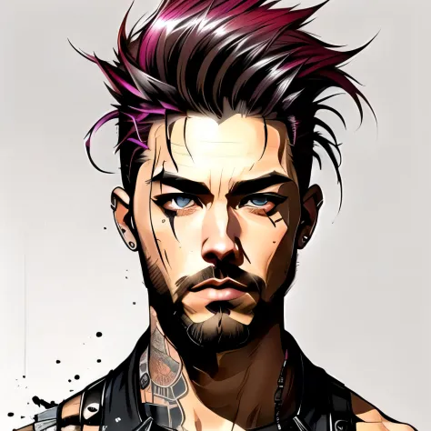 Handsome Punk Man