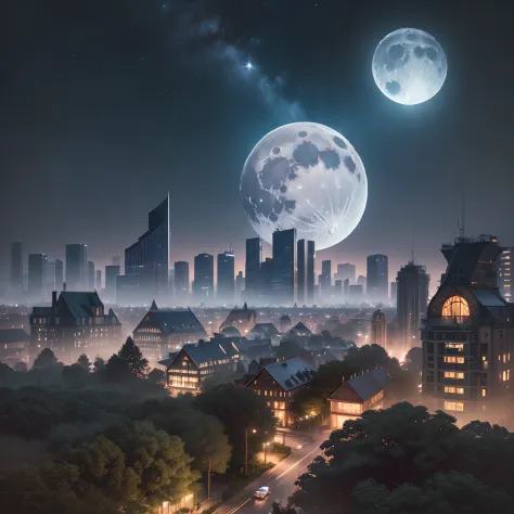 "(((Enchanting+Romantic) Cityscape)), ((Organic Materials+Vegetation-Covered Buildings)), ((Mysterious+Otherworldly+Moonlit+Gleaming)). (High Resolution+Detailed+Beautiful)." --auto --s2