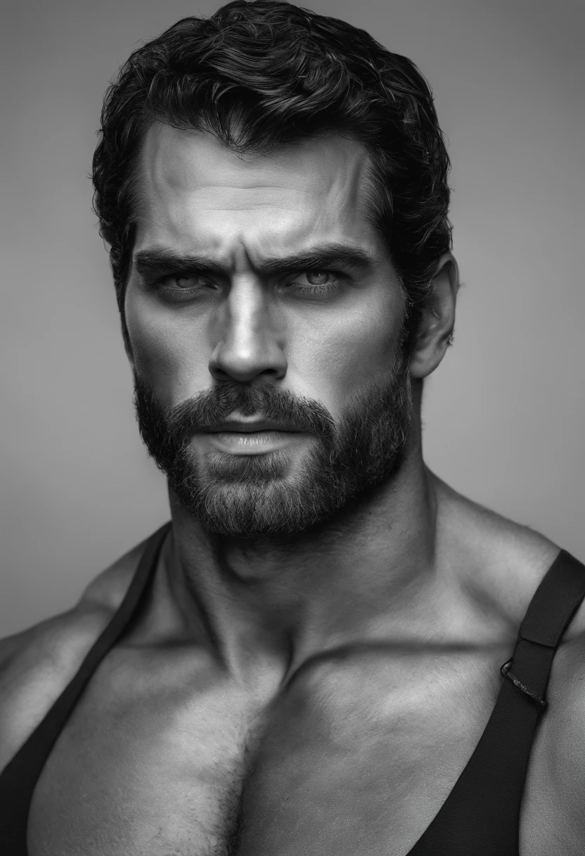 Um Homem Seu Rosto Parece Com O Henry Cavill. His Body Is Muscular And 