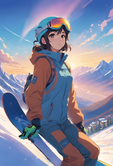 91 Female Snowboarding High Res Illustrations - Getty Images