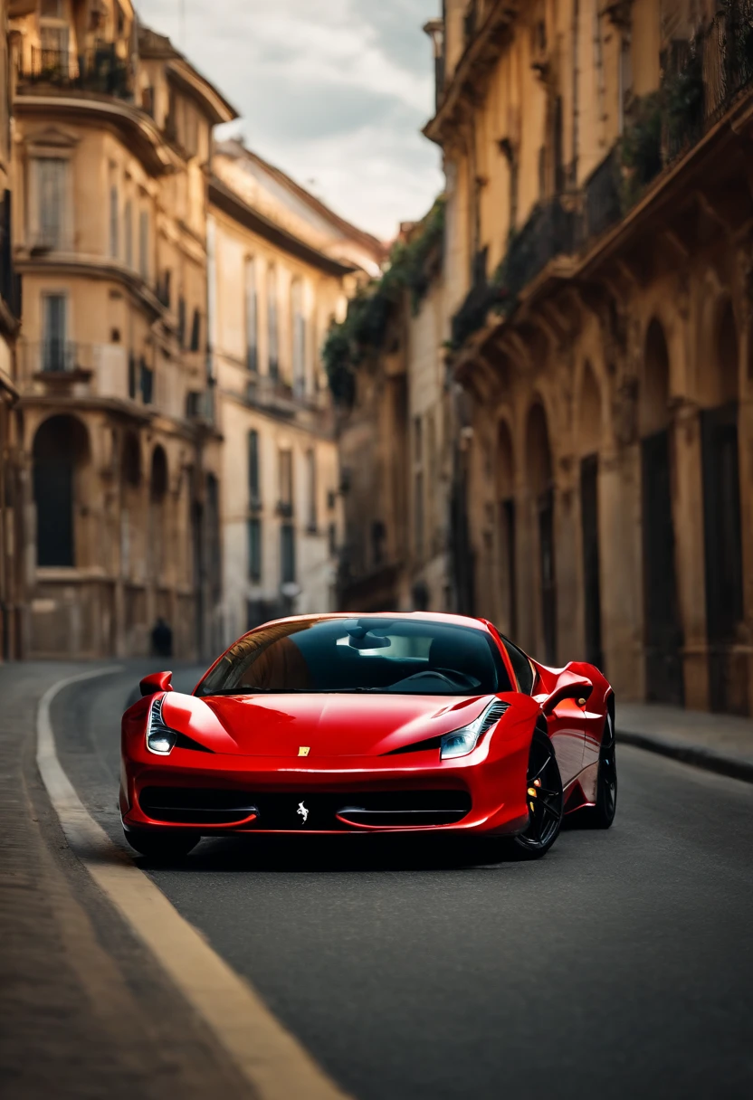 A morbidly obese man driving a Ferrari 458. com roupa de trabalho. No ...