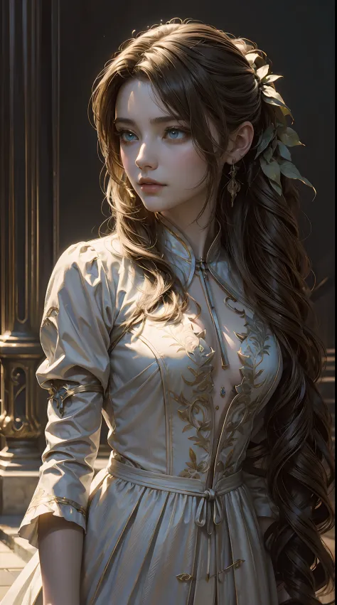 Trends on ArtStation, Trends on CGSociety, Intricate, High Detail, Sharp Focus, Dramatic, Aerith Gainsborough, Realistic Art of ...