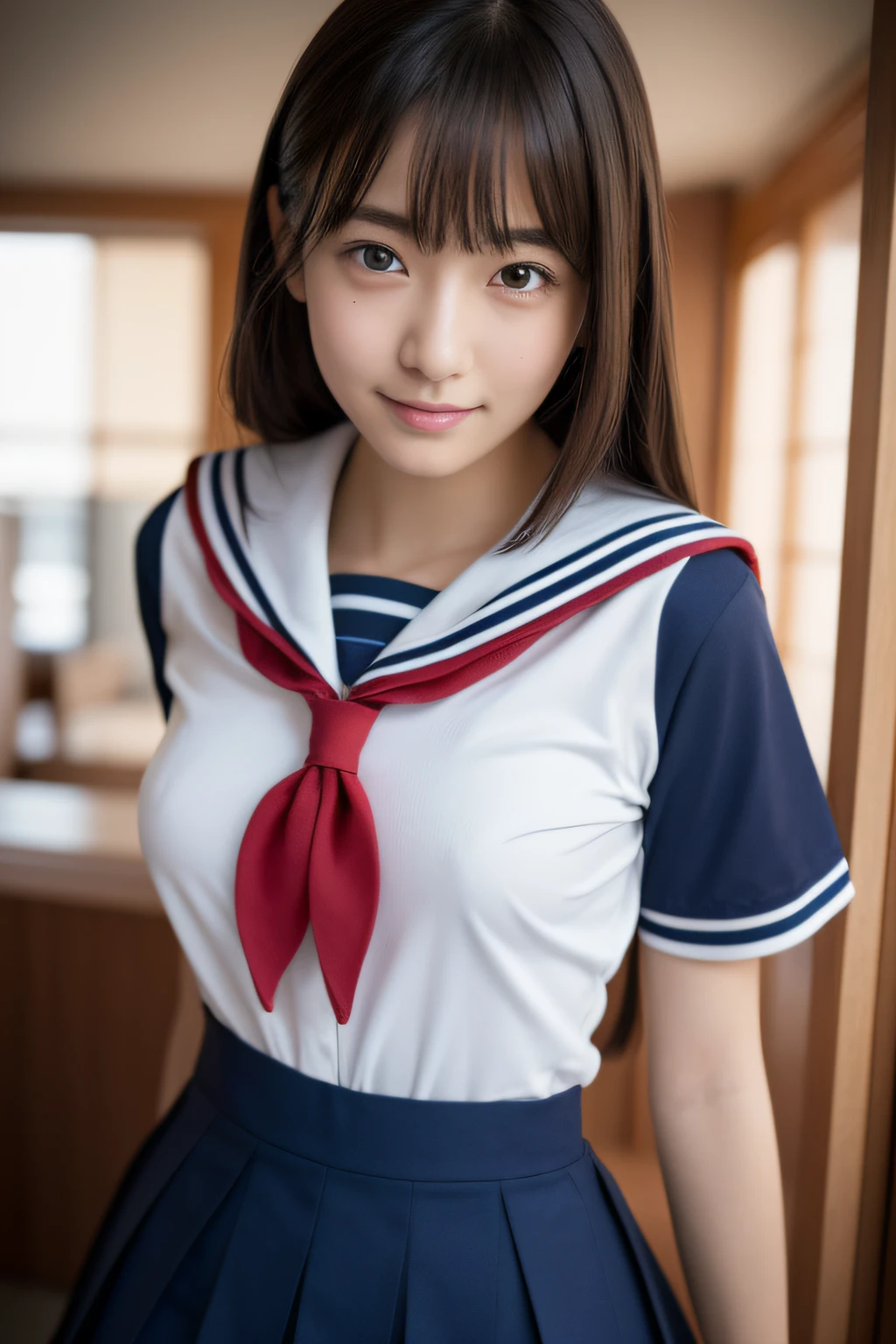 1girl Japanese Gravure Model Cute Beautiful Girl Modest Breasts
