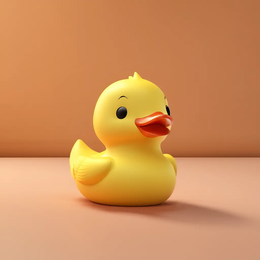 Little yellow duck，rubber duck，rendering，3D，Big yellow duck。rubbery -  SeaArt AI
