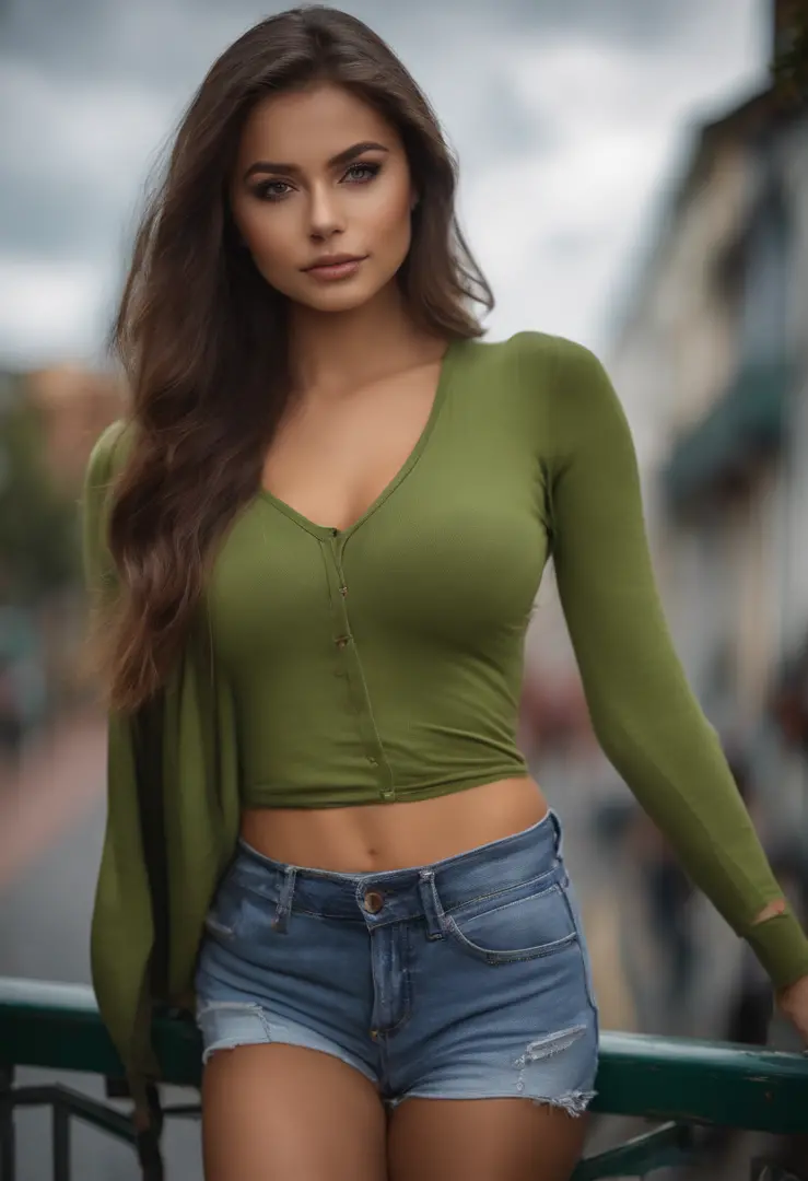 Sophie Mudd looks cute in a crop top and baggy jeans while out for a  smoothie