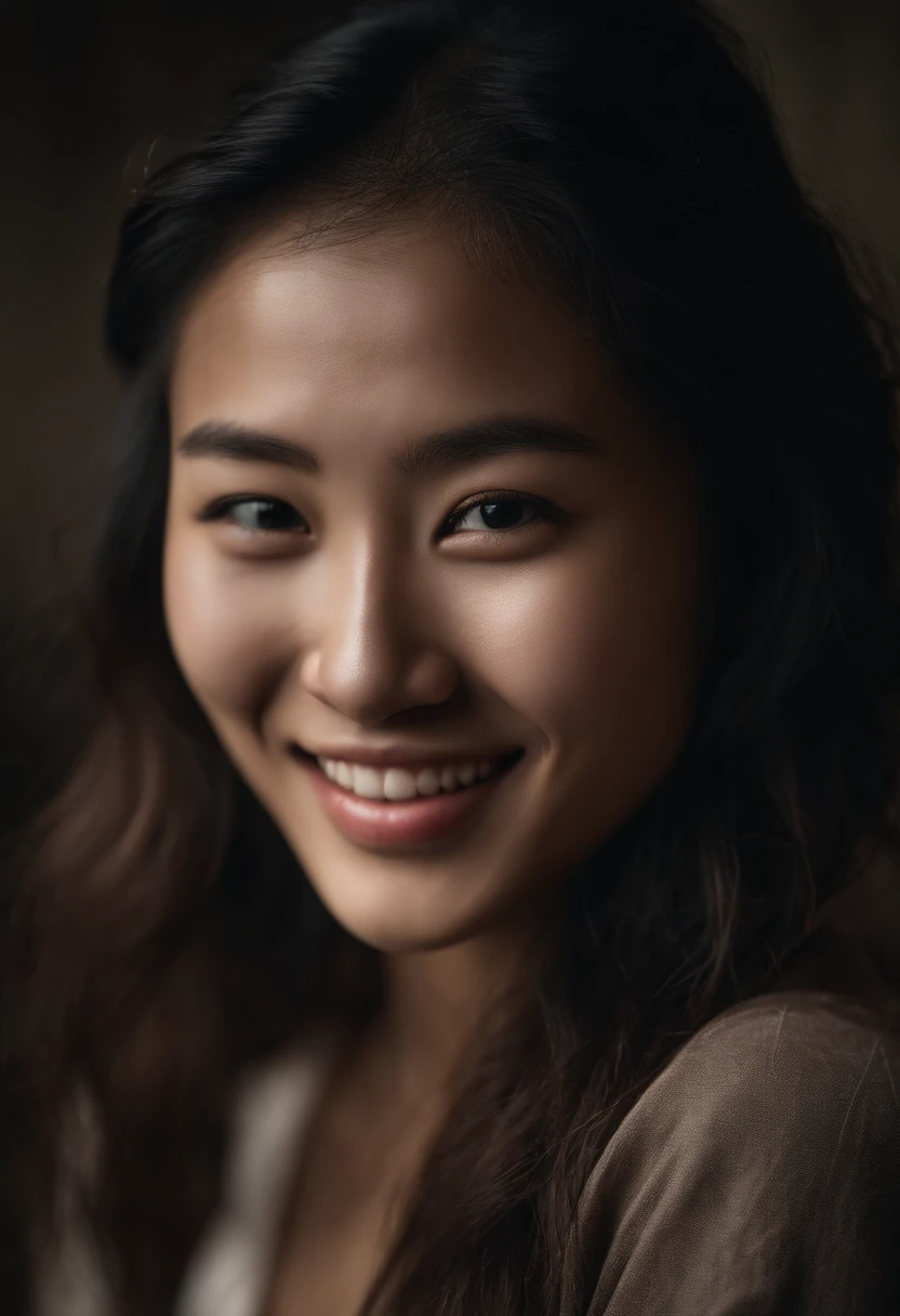 (Close-up, Photo of an 18-year-old Asian woman), (Highly detailed face:1.4) (Smile:0.7) (High detail Depth of field，full bodyesbian, Moody, Private study:1.3) angle of view, by Lee Jeffries, Nikon D850, film stock photograph ,4 Kodak Portra 400 ,Camera f1.6 shots ,Rich colors ,Ultra photo realsisim ,Lifelike texture, Dramatic lighting , cine still 800,