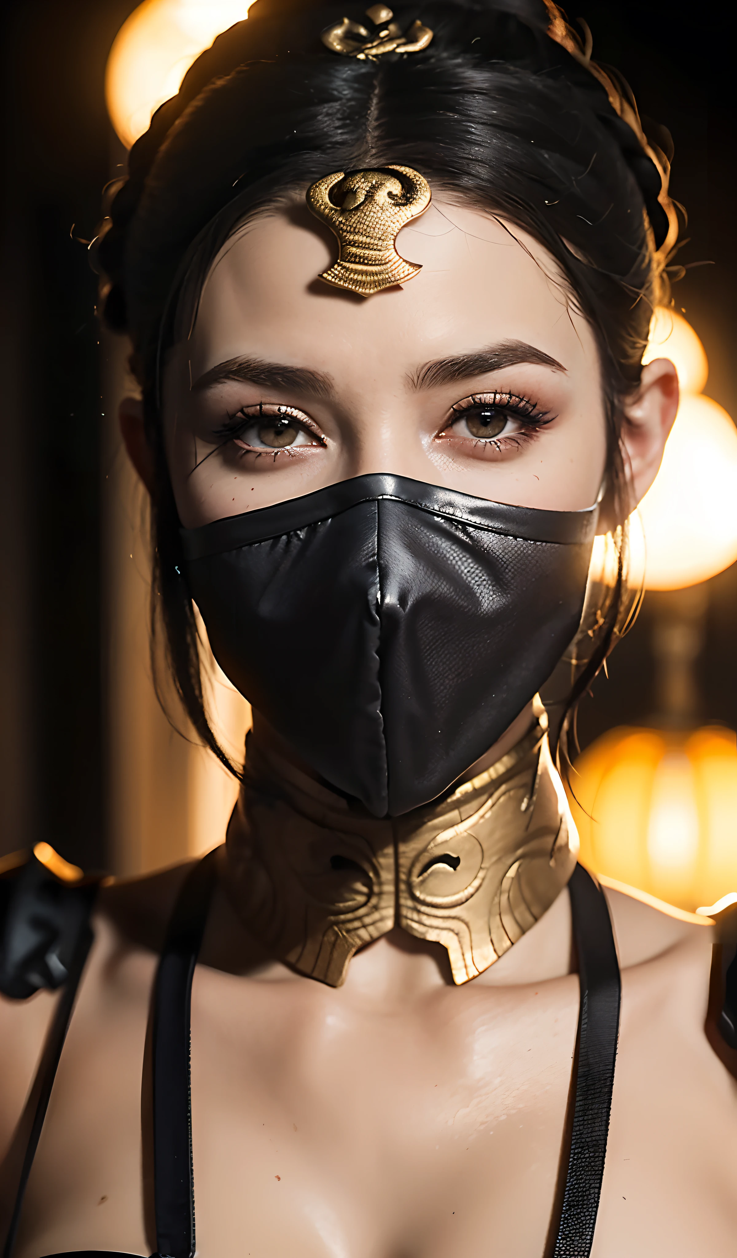 (Foto de alta qualidade, ultra realista, 8k, personagem do jogo MORTAL KOMBAT), Mileena super bela com seu traje roxo, foto tirada de perto, normal hands, dedos detalhados, obra-prima, (realista 8k, foto-realista: 1.37), realista detalhado, 1girl, cabelo longo:1.5, cabelo preto:1.2, olhos vermelhos:1.5, erotic, semi nua, olhos brilhantes, ((mortal kombat mileena)), ninja, armas, kimono, vestido de guerreira ,((mortal kombat)), seios longos grandes, mamas gigantes aparecendo, pose de luta, olhar sereno, templo, meditation, Ninja Mask, cobri sua boca, eyes to the sky, pelos pubianos saindo da calcinha, nudes, xota, micro calcinha enfiado nas partes intimas, pornografia, demonic mask, reflection, o fundo mostra a luz da lua, lua, flor de cerejeira, espadas, corpo quente erotico