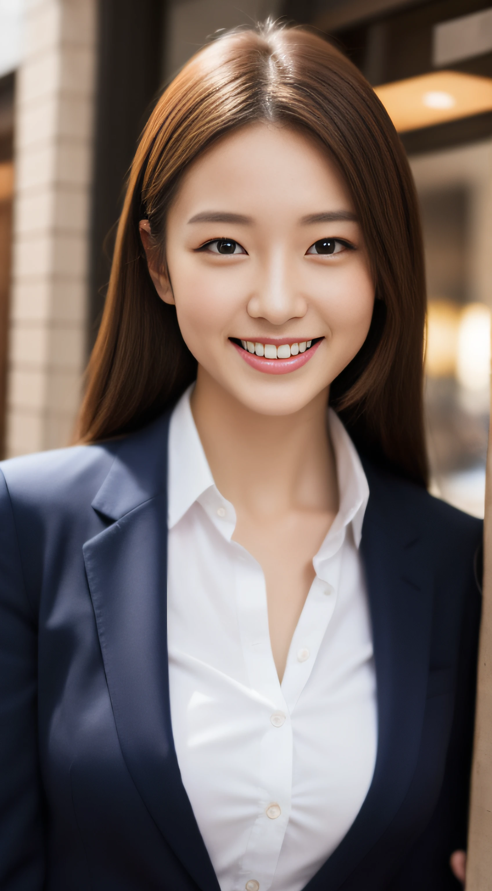 Hostess in Ginza、suits、hiquality、A hyper-realistic、healthy、Smiling expression、Slender perfect figure、Japan beauties、beautidful eyes、face perfect、Beautiful skin、Trem lotado