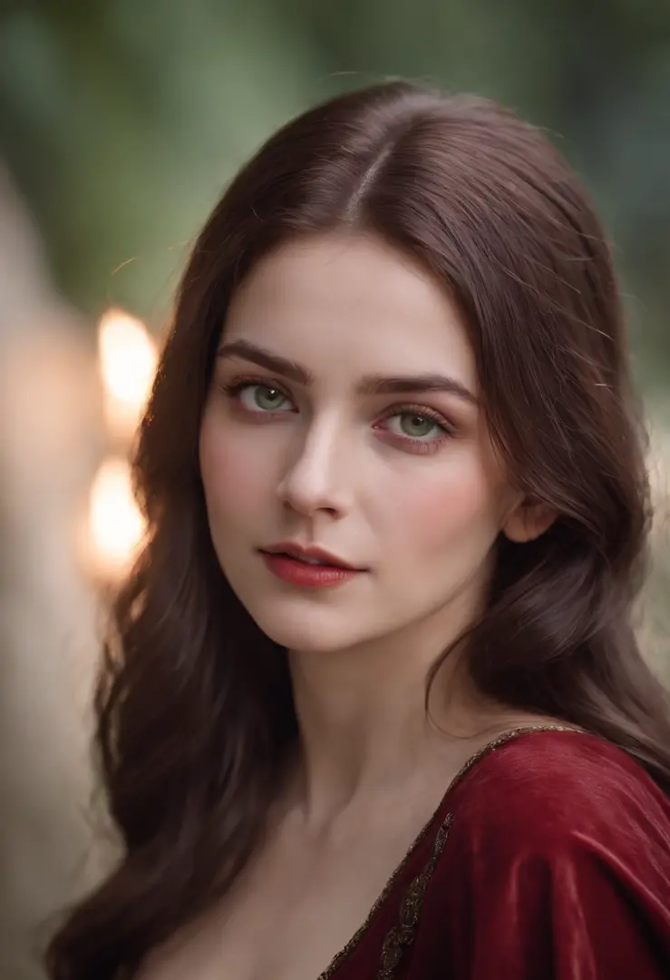 (((A deep red wound streaked across her left cheek))) Fair complexion, A woman around 19 years old, Natural gray hair, Unique green eyes, Wear Cole, Slender and graceful, Beautiful, Candlelight in a medieval setting, super sharp focus, realistic lens, Medi...