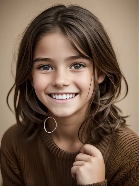 Realistic photo of a 10-year-old girl of European appearance(Yana ...