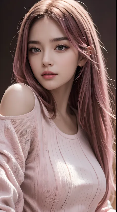 "Turn your ideas into a visual masterpiece with our AI platform. Our advanced technology allows you to create high-quality images with stunning detail, from long intricate hairs to the depth of brown eyes. Capture your unique style with pink hair and deep ...