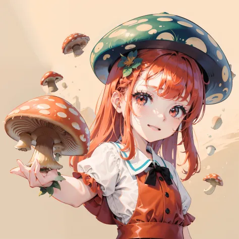 Anime Komori Kinoko Halloween Cosplay Costume Kids Dress Mushroom Cute Red  Cap | eBay