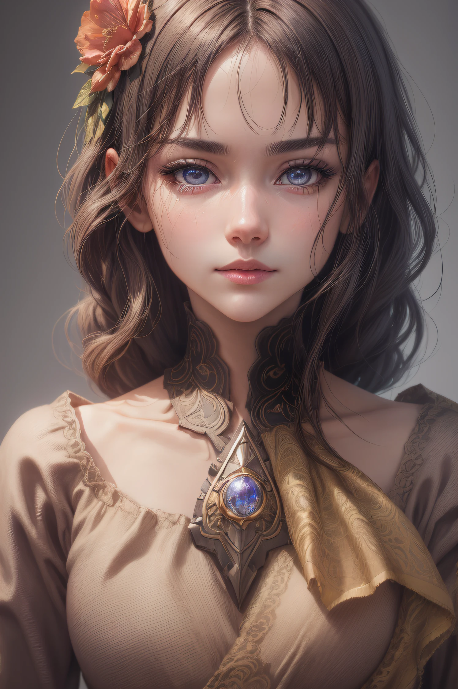 closeup face, detailed digital anime art, Anime with small details, Best Quality, Masterpiece, Ultra-detailed, Beautiful, hight resolution, Original,CG 8K ультрареалистичный, perfect artwork, beatiful face, Face Clean, Skin, hyper realistic, Ultra Detailed, A detailed eye, dramatic  lighting, (Realistic) Realistic, Full HD, Best Quality, Best Quality, Beautiful lighting, (8k wallpaper of extremely detailed CG unit), High Details, sharp-focus, The art of dramatic and photorealistic painting,