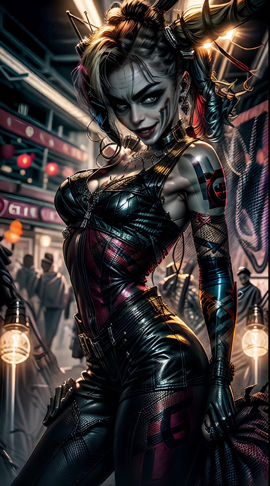 Batman Arkham Knight Harley Quinn vom dunklen Ritter - SeaArt AI