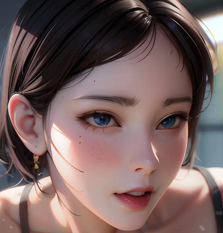 Woman with a big smile, Realistic art style, kawaii realistic portrait, Realistic art style, realistic anime 3 d style, artwork in the style of guweiz, 3 d anime realistic, photorealistic anime girl render, Photorealistic Art Style, realistic cute girl pai...